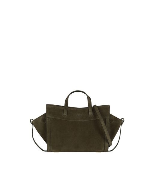 Saonara Brand Green Mini Shopping Suede