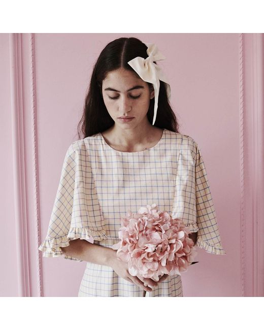 Lisa The Label Pink Romanticism Reborn Check Venetian Dress