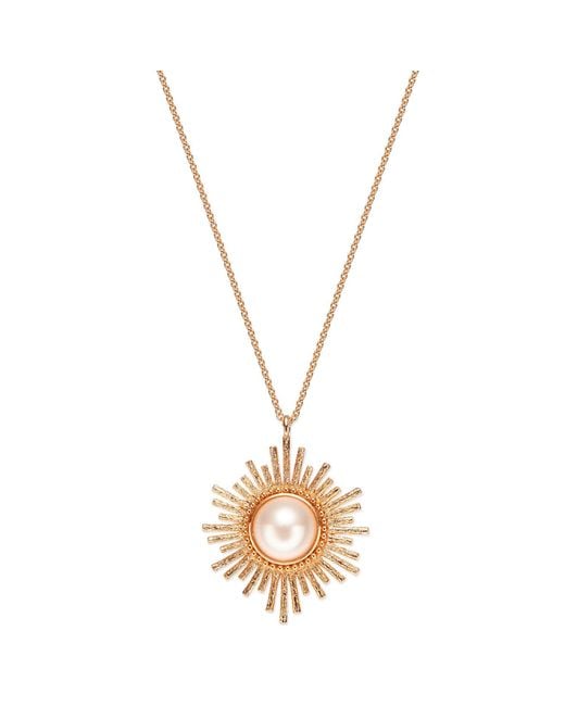 Grosse Metallic Pearl Necklace, Series Future Floral