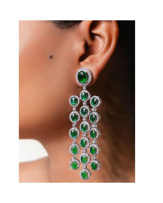 Meraki by Rashmi Bajaj Green Julitte Earrings