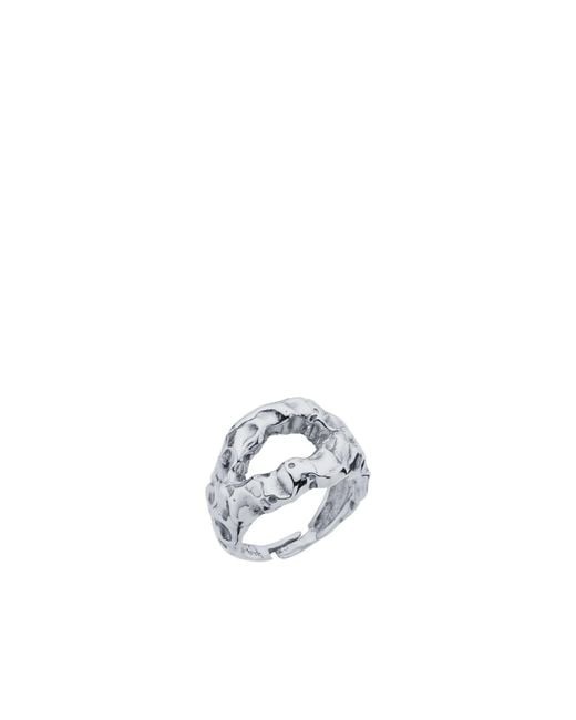 LINYA JEWELLERY White Mazu Amorphous Ring