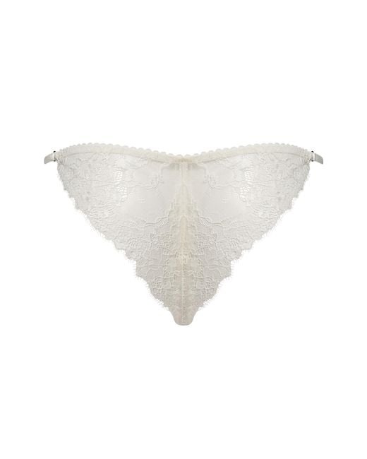 Daily Underwear White Adjustable Brazilian Panties Ombre