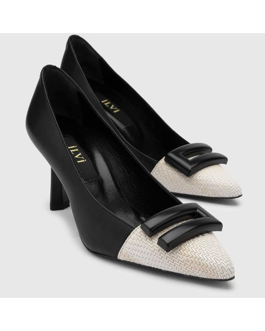 Ilvi Black Neutrals Yoro- Leather Pump