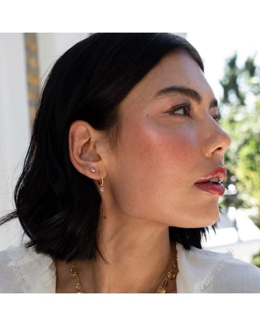 Dower & Hall Pink Tourmaline Orissa Studs