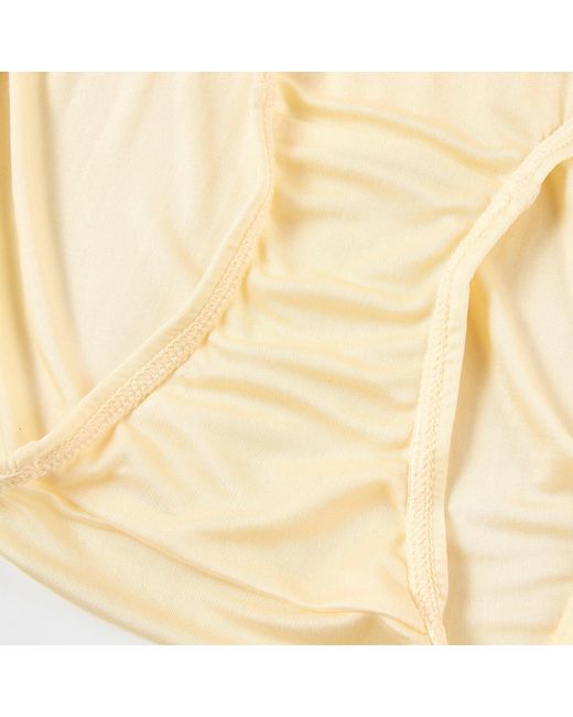 Soft Strokes Silk Natural Set Of Two Knitted Silk Mid Rise French Cut Pantie Shimmer Collection