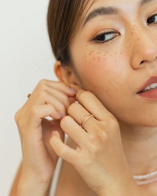 Inari Jewellery White Over The Bump Ring