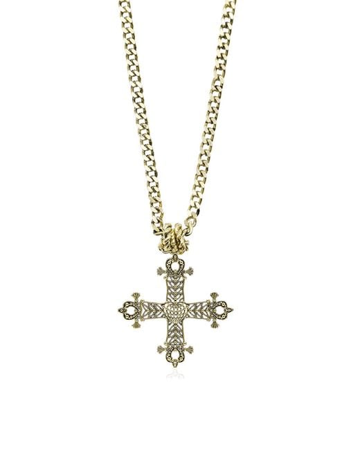 Bayemeyc Metallic Resh Charm Necklace