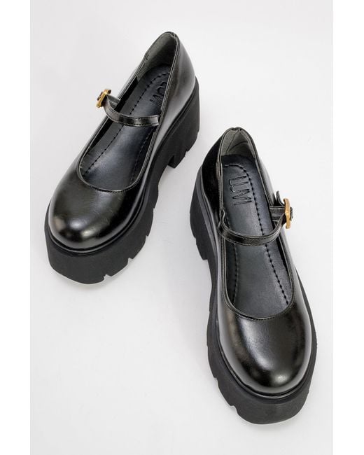 Prologue Shoes Black Linley Platform Loafer