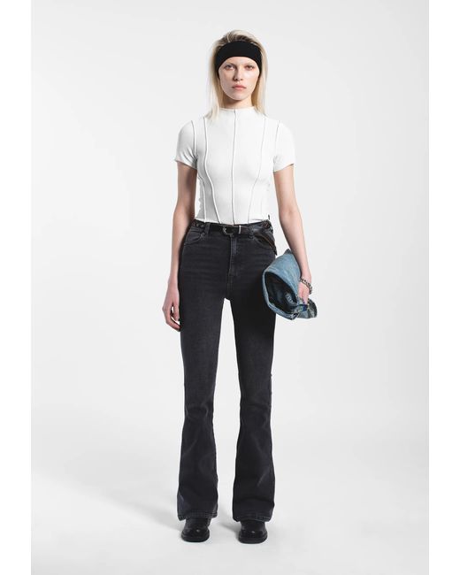 Dr. Denim Blue Moxy High Flare