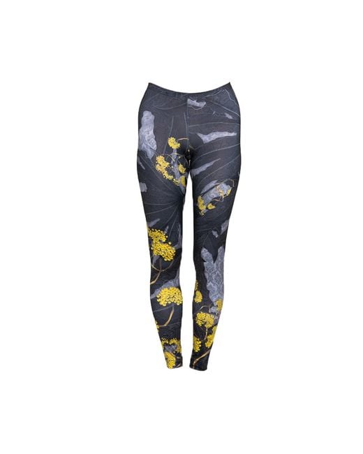 ARTISTA Blue Diana Printed Lycra Leggings
