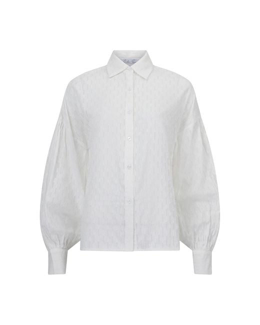Lula-Ru White Ida Cotton Shirt