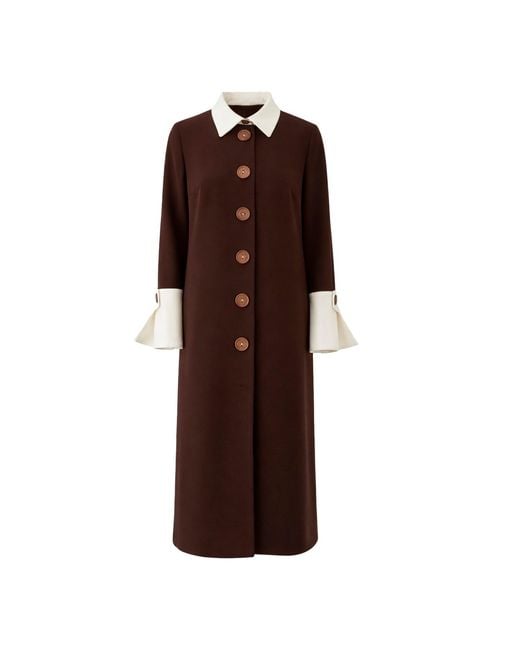 Julia Allert Brown Monochrome Midi Shirt Dress – & Ivory