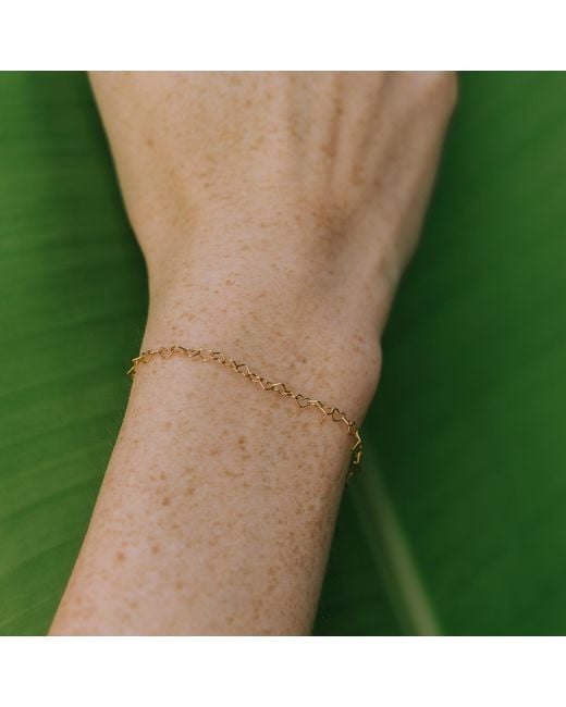 Kate Koel Metallic Heart Bracelet