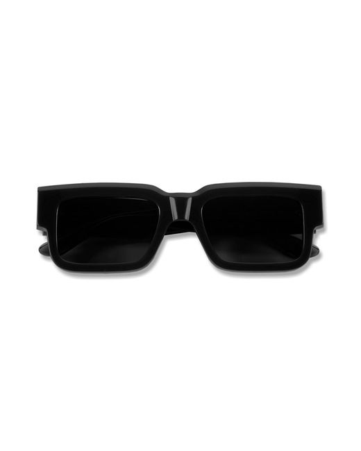 The Avantguard Black Vetiver Midnight Gloss Square Sunglasses