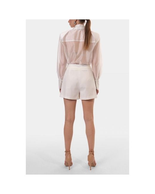 AGGI by HALEWSKI White Kori Off Shorts