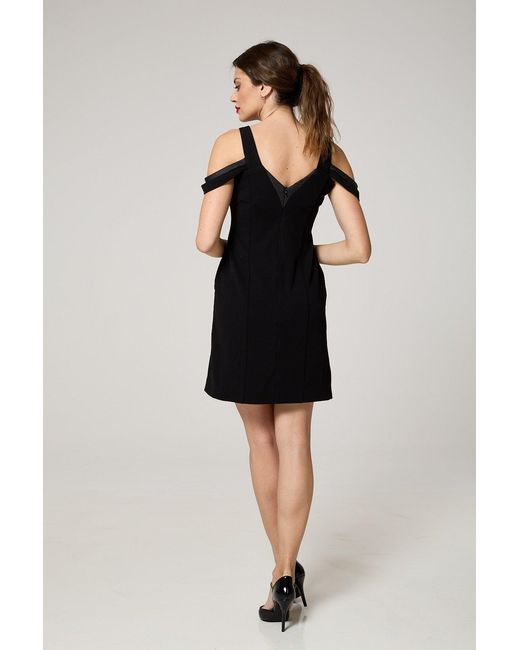 K-Win London Black Off-Shoulder Dress