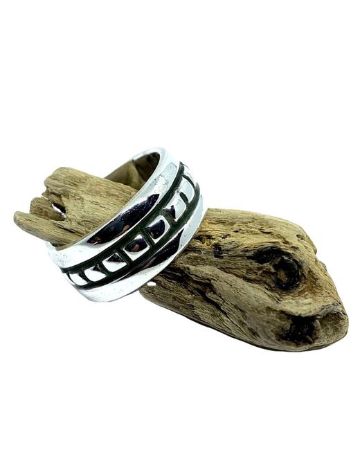 Tg-Jewellery by Tamara Gervasio Metallic The Square Chunky Ring Handmade for men