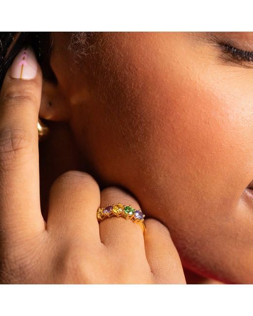 Belinda Jewelz Blue Ruby Lena Birthstone Ring