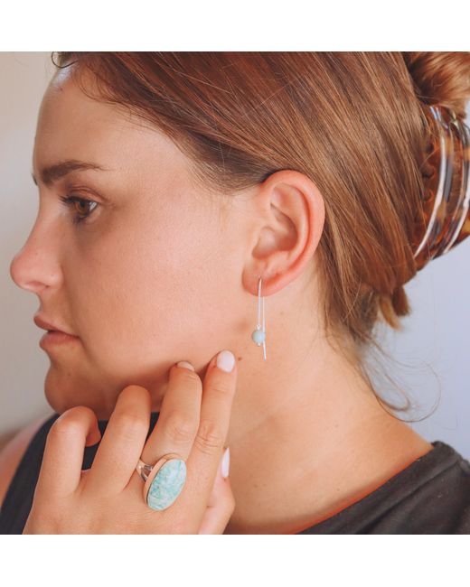 FV Jewellery Green La Stèle Amazonite Ring