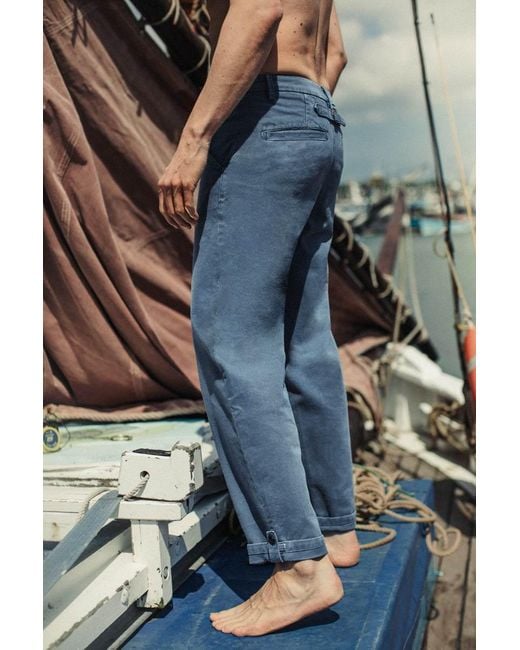 &SONS Trading Co Blue Easy Chino for men