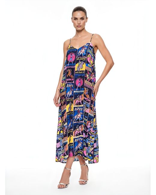 Any Old Iron Blue Rodeo Ruffle Dress