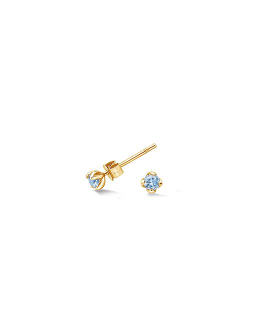 Dower & Hall Metallic Aquamarine Orissa Studs