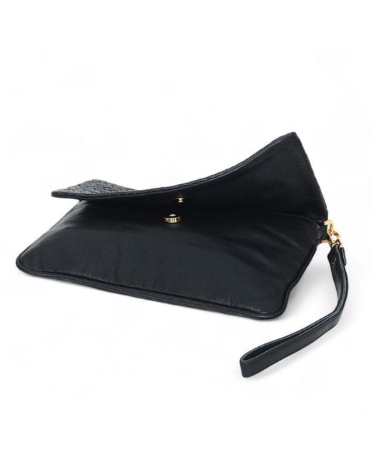 Hides Leather Co. Black Minimalist Leather Crossbody Travel Pouch