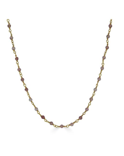 Loni Paul Jewelry Metallic Two Strand Delicate Berry Quartz Necklace