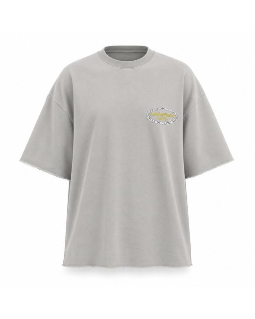 mysimplicated Gray Reality Oversized T-Shirt for men