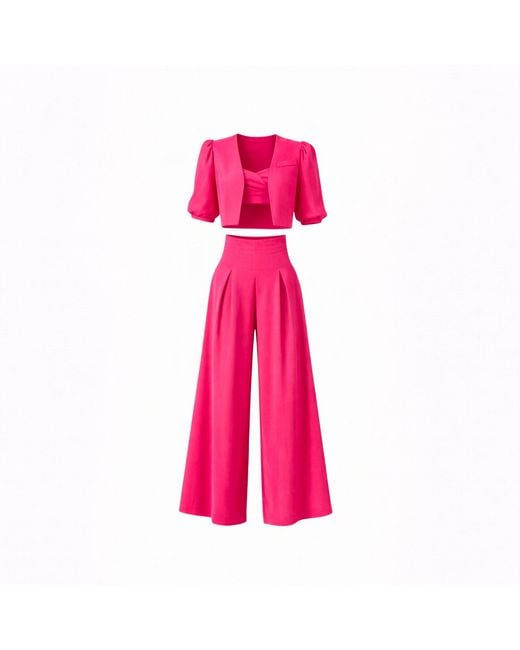 Lumina Eligma Pink The Palazzo Jacket