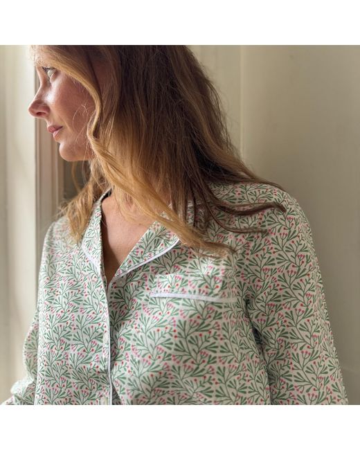 Lime Tree Design White Berry Pyjamas