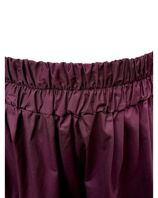 Frock Tales Purple Tahiti Midi Skirt With Pockets