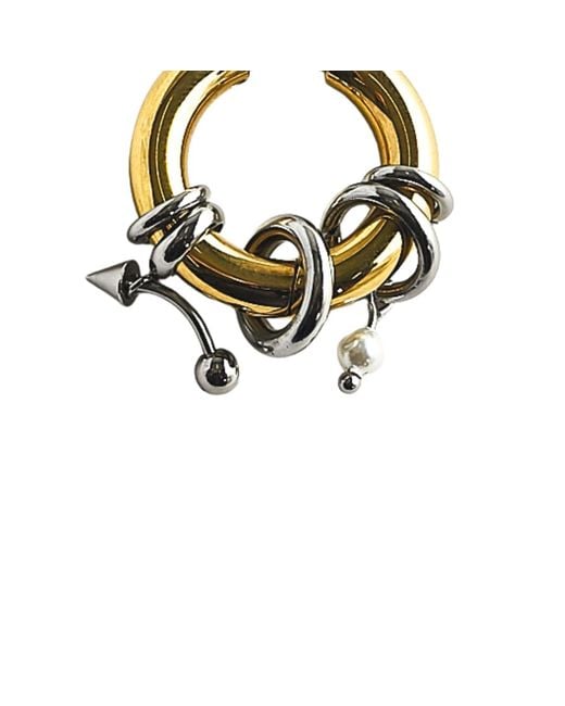 Kirei Metallic Voltage Earrings – Stainless Steel & Shell Pearl