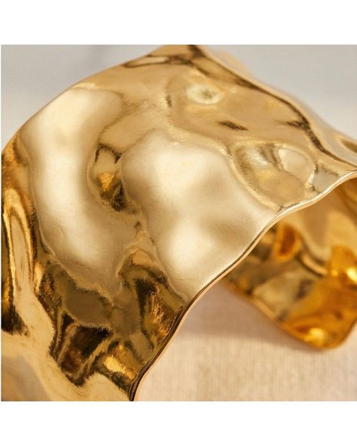 Divine Aria Metallic Cuff Bangle Tarnish Free Indian Plated