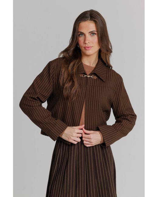 Lou&Up (Formerly Loup Clothing) Brown Pinstripe Jacket