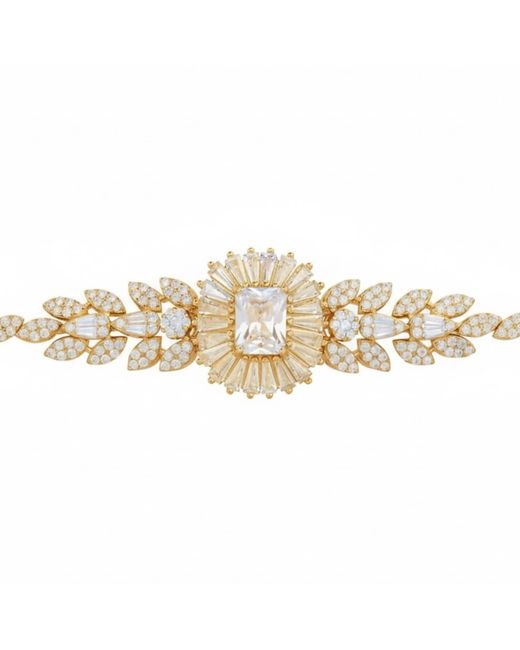 Latelita London Metallic Countess Gemstone Bracelet Moissanite