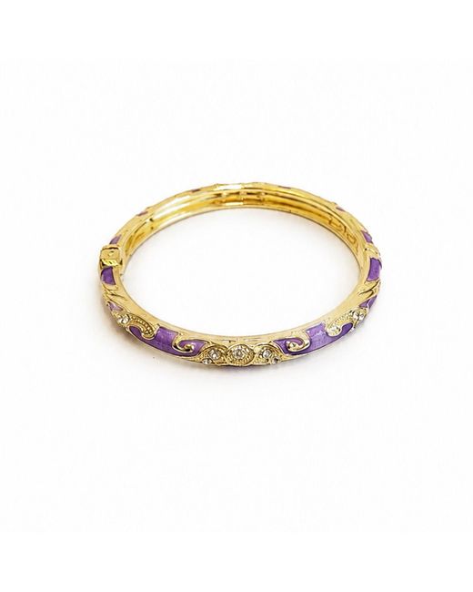 Nuvv Collection Orange Pastel Enamel Bangles