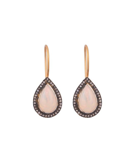 Opium Jewels Pink Teardrop Earrings