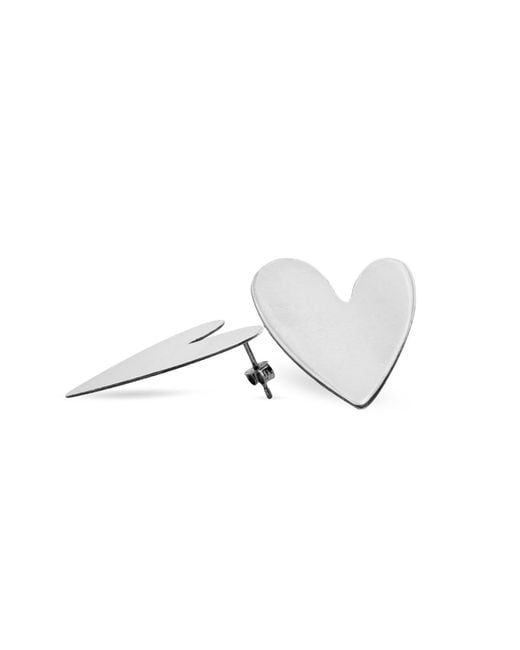 Silver Moon White Sterling Earrings – Heart Of Light