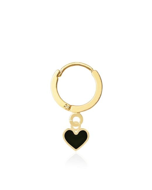 C.J.M Metallic Heart Huggie