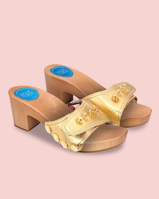 Nique Forde Metallic Butterscotch Georgie Sandals