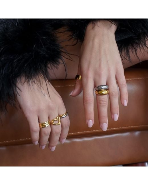 Mickey's Girl Metallic Slim Dome Waterproof Ring