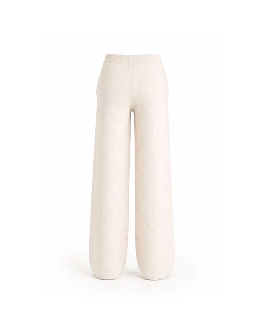 Loom Archives Natural Neutrals Loom Knit Straight Leg Vanilla Trouser