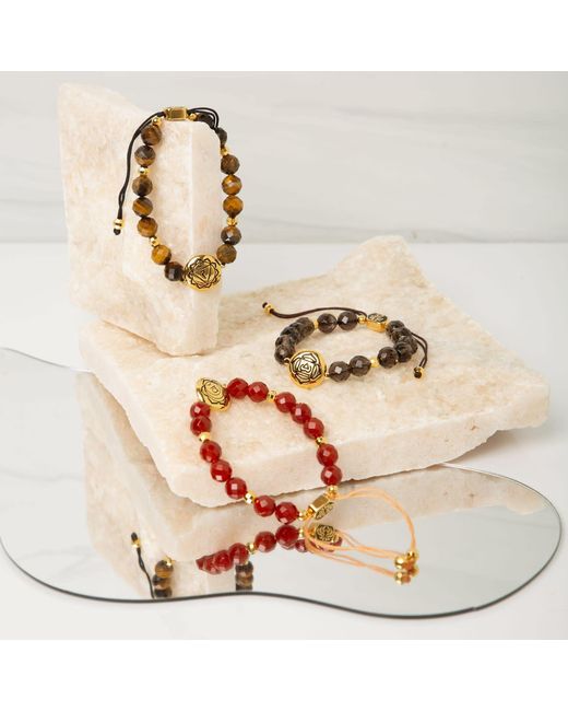 Seven Saints Red Sacral Chakra Carnelian Abundance & Creativity Bracelet