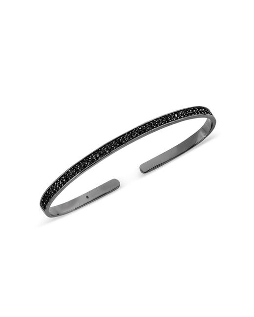 SALLY SKOUFIS Black Destiny Palm Cuff With Made Diamonds