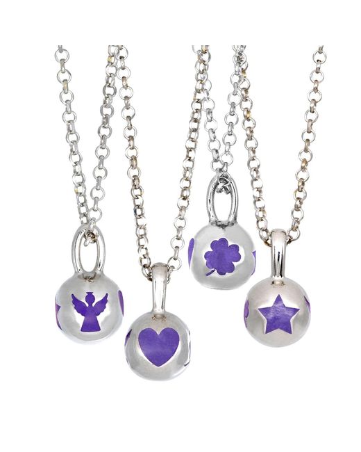 Myrto Katramadou Jewellery White Melina Pendant Angel, Heart, Trefoil, Star