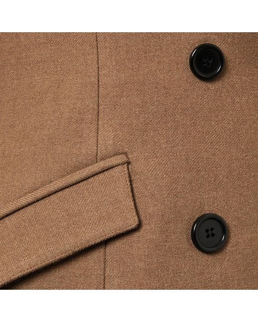 SEREN LONDON Brown Neutrals Double-Breasted Vest