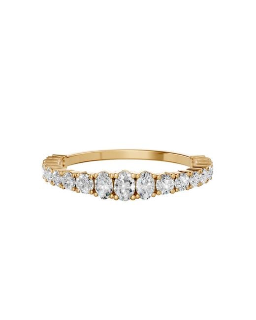 Aya Fine Jewelry Metallic 14K Graduated Oval Lab Grown Diamond Eternity Ring
