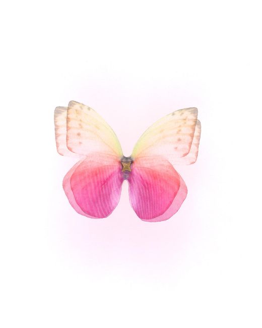 Oana Savu Pink Sterling Silk Butterfly Adjustable Ring