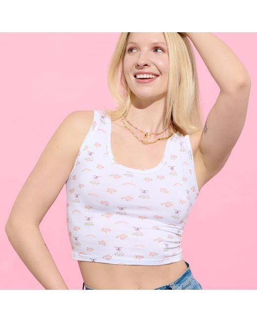 Cloud Haven White Ditsy Tank